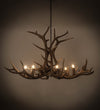 200452 66" Wide Antlers Elk 8 LT Chandelier Meyda Lighting 