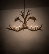 Meyda Lighting 200454 64" Long Antlers Elk & Fallow Deer 8 Light Chandelier