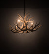 Meyda Lighting 200455 30" Wide Antlers Mule Deer 4 Light Chandelier