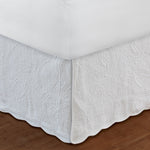 Greenland Home Paisley Quilted Ivory Twin Bed Skirt 18``