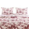 Greenland Home Classic Toile Red King Sham, 20x36 Inches
