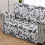 Greenland Home Classic Toile Black Loveseat, 103x76 Inches