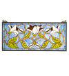 Meyda Lighting 204638 25" Wide X 11" High Magnolia Stained Glass Window Panel