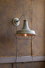 Kalalou CCG1463 One Light Wall Sconce with Cage