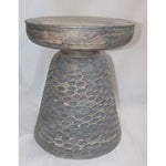 Sagebrook Home Wood 19`` Hammered Side Table, Brown