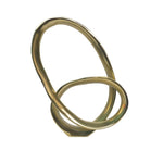 Sagebrook Home Metal 16``H Loop W/ Marble Base, Gold