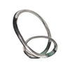Sagebrook Home Metal 16``H Loop W/ Marble Base, Silver