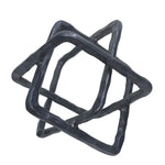 Sagebrook Home Metal 9" Square Links, Gunmetal