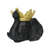 Sagebrook Home Resin 16" Elephant W/ Crown, Black
