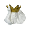 Sagebrook Home Resin 16" Elephant W/ Crown, White
