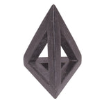 Sagebrook Home Marble 9" Triangle Table Accent, Gray