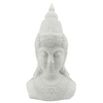 Sagebrook Home Resin, 42``H Buddha Head, White