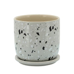 Sagebrook Home 6`` Terracotta Planter W/ Saucer, Gray
