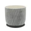 Sagebrook Home 16115-03 8" Mesh Planter with Saucer, Tan