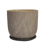 Sagebrook Home 8" Mesh Planter W/ Saucer, Gray