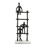 Sagebrook Home 16181-02 Metal, 16", Ladder Sculpture, Black