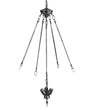 Meyda Lighting 21045 42"H 4x24"Rods/24"Ctr/3lt Cluster Invent Ceiling Fixtures