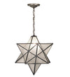 Meyda Lighting 21211 18"W Moravian Star Clear Seeded Pendant