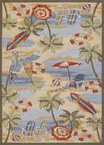 Couristan Outdoor Escape Cocoa Beach 5'6" X 8' Rectangular Indoor/Outdoor  Transitional Rug