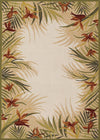 Couristan Covington Tropic Gardens 7'10" X 7"10" Round Indoor/Outdoor  Contemporary Rug