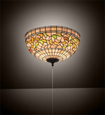 Meyda Lighting 214929 16" Wide Tiffany Turning Leaf Flushmount Ceiling Fixture