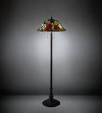 Meyda Lighting 216879 62" High Tiffany Rosebush Floor Lamp