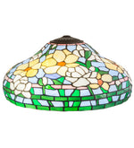 Meyda Lighting 216942 18"W X 8"H Jasmine Flower Lamp Shade