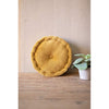 Kalalou NRV2140 Round Velvet Cushion Honey
