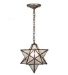 Meyda Lighting 21840 12"W Moravian Star Clear Seeded Pendant