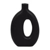 Sagebrook Home 17558-03 Wood, 14" Cut-Out Vase, Black