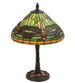 Meyda Lighting 220523 17" High Dragonfly W/Twisted Fly Mosaic Base Table Lamp