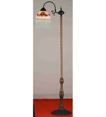 Meyda Lighting 22308 60"H Roussillon Rose Bouquet Bridge Arm Floor Lamp