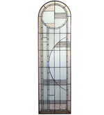 Meyda Lighting 22868 15"W X 54"H Arc Deco Left Sided Stained Glass Window Panel