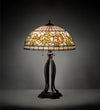 Meyda Lighting 229126 30" High Tiffany Turning Leaf Table Lamp