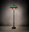 Meyda Lighting 229130 62" High Tiffany Cabbage Rose Floor Lamp
