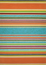 Couristan Covington Sherbet Stripe 3'6" X 5'6" Rectangular Indoor/Outdoor  Contemporary Rug