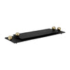 Sagebrook Home 17820 Metal, Set of 2 24/18", Flat Tray With Gld Knob Handles, B
