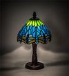 Meyda Lighting 230981 13" High Tiffany Hanginghead Dragonfly Mini Table Lamp