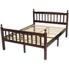 Better Home Products 616859964228 Paloma Solid Wood Pine Full Bed With Headboard In Tobacco