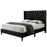 Better Home Products 616859963818 Amelia Velvet Tufted Full Platform Bed In Black