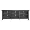 Better Home Products NOAH-70-TV-CHR Noah Wooden 70 TV Stand With Open Storage Shelves Charcoal