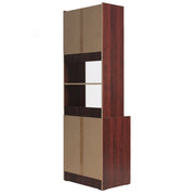 Better Home Products MICRO-2136-Mahogany Shelby Tall Wooden Kitchen Pantry In Mahogany