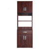 Better Home Products MICRO-2136-Mahogany Shelby Tall Wooden Kitchen Pantry In Mahogany