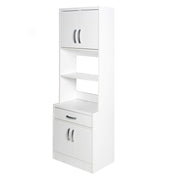 Better Home MICRO-2136-White Shelby Tall Wooden Kitchen Pantry In White