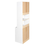 Shelby Tall Wooden Kitchen Pantry In White