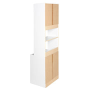 Shelby Tall Wooden Kitchen Pantry In White