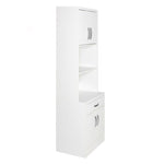 Better Home Products MICRO-2136-White Shelby Tall Wooden Kitchen Pantry In White