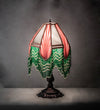 Meyda Lighting 238757 20" High Fabric with Fringe Table Lamp