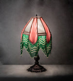 Meyda Lighting 238757 20" High Fabric with Fringe Table Lamp
