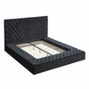 Better Home Products Cosmo-50-Blk Cosmopolitan Velvet Upholstered Platform Queen Bed In Black
